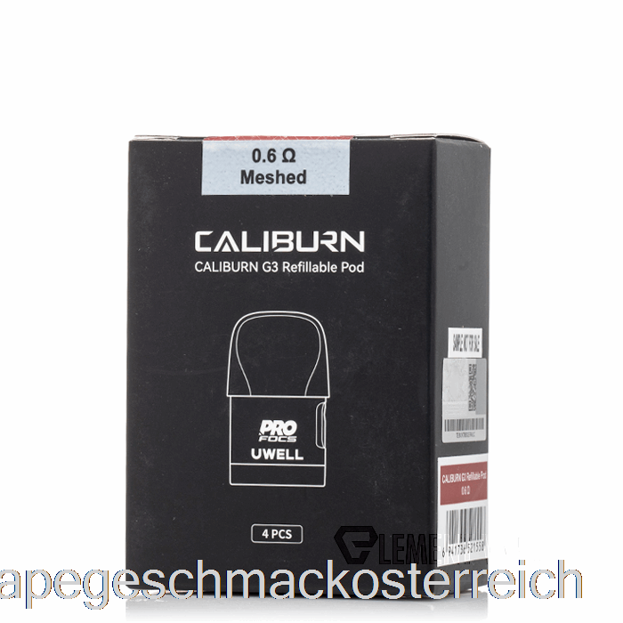 Uwell Caliburn G3 Ersatzpods 0,6 Ohm Caliburn G3 Pods Vape-Geschmack